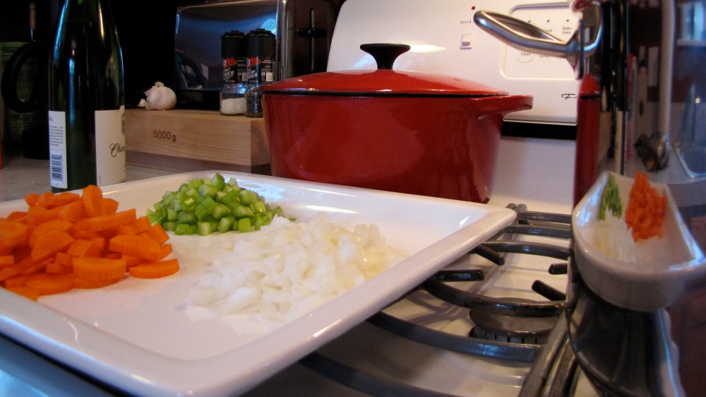 thebasics carrots, celery and onion.