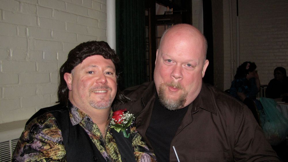 Marc, David and the Marc's new mullet.